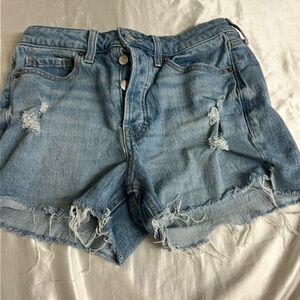 Old Navy Blue Jean Shorts Distressed Casual